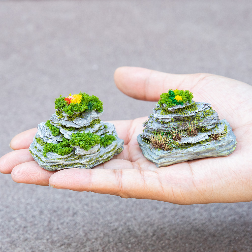 Bonsai Garden Layout - Miniatuur Rotstuin Decoratieve Berg DIY Modelbouw