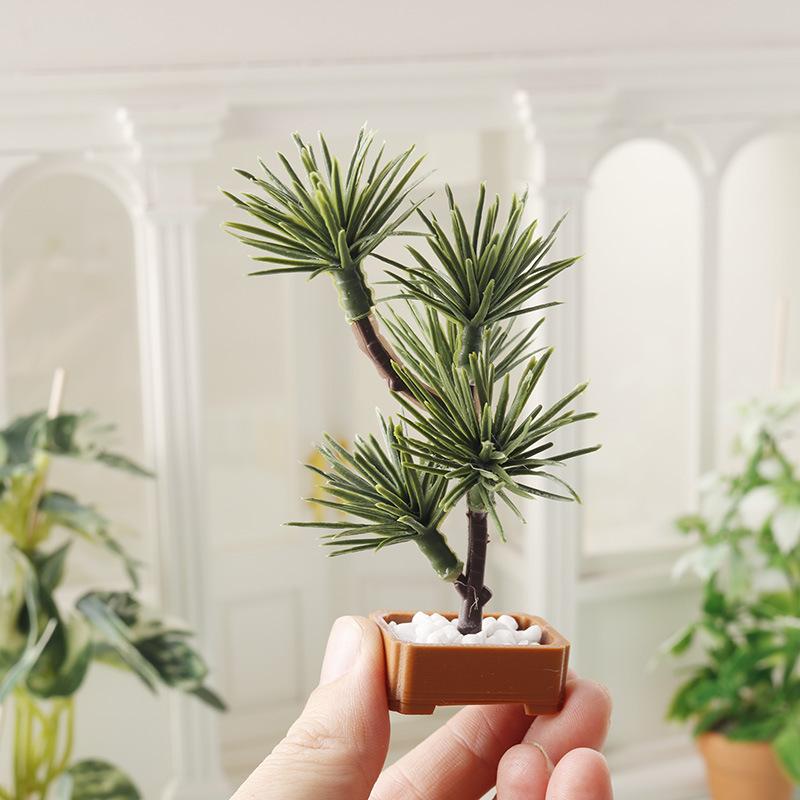Bonsai Gardening - 1 Stuks 1/12 Poppenhuis Simulatie Pijnboom