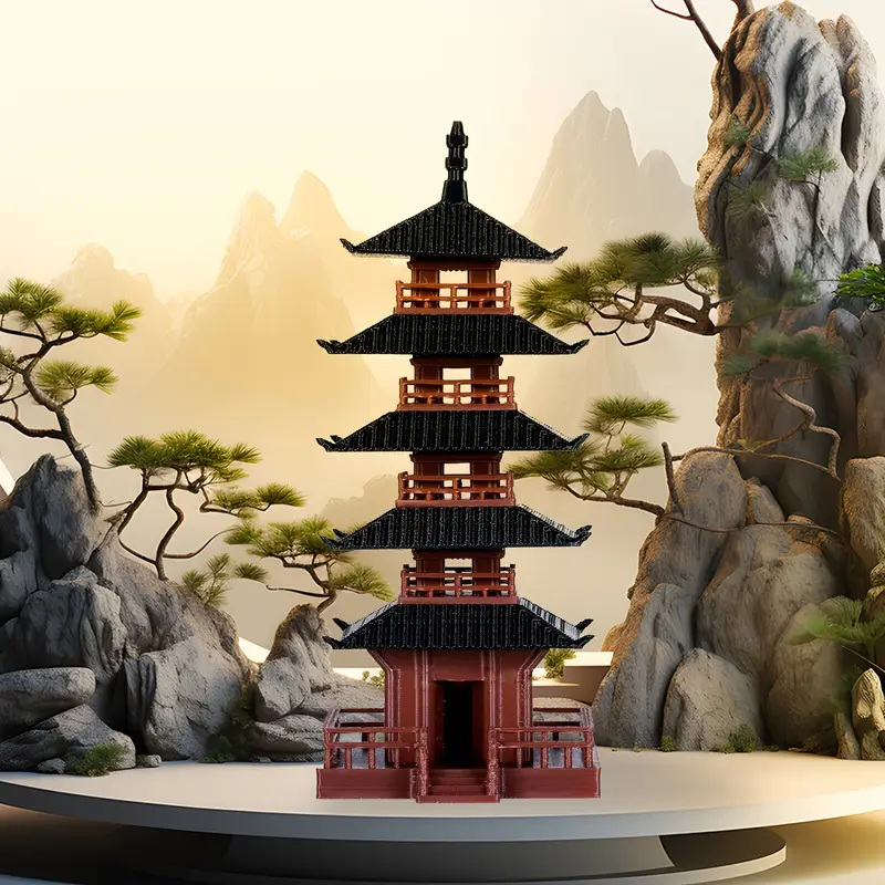 Bonsai Garden Mini - 🛒 1Pc Mini Pagode Standbeeld Chinese