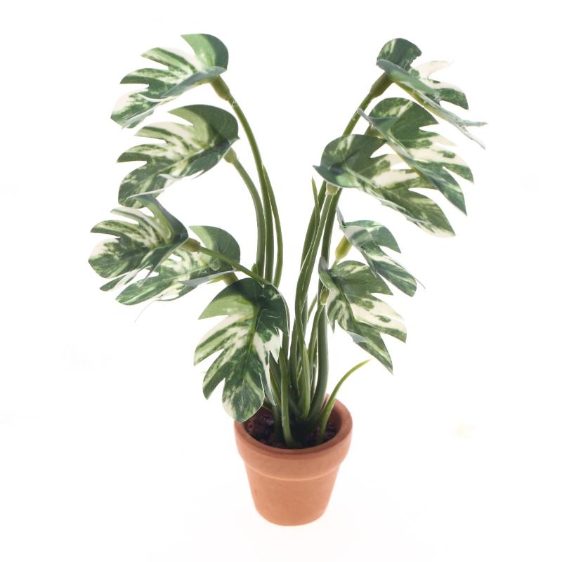 Bonsai Gardening - New.1PC 1/12 Poppenhuis Simulatie Monstera Groene