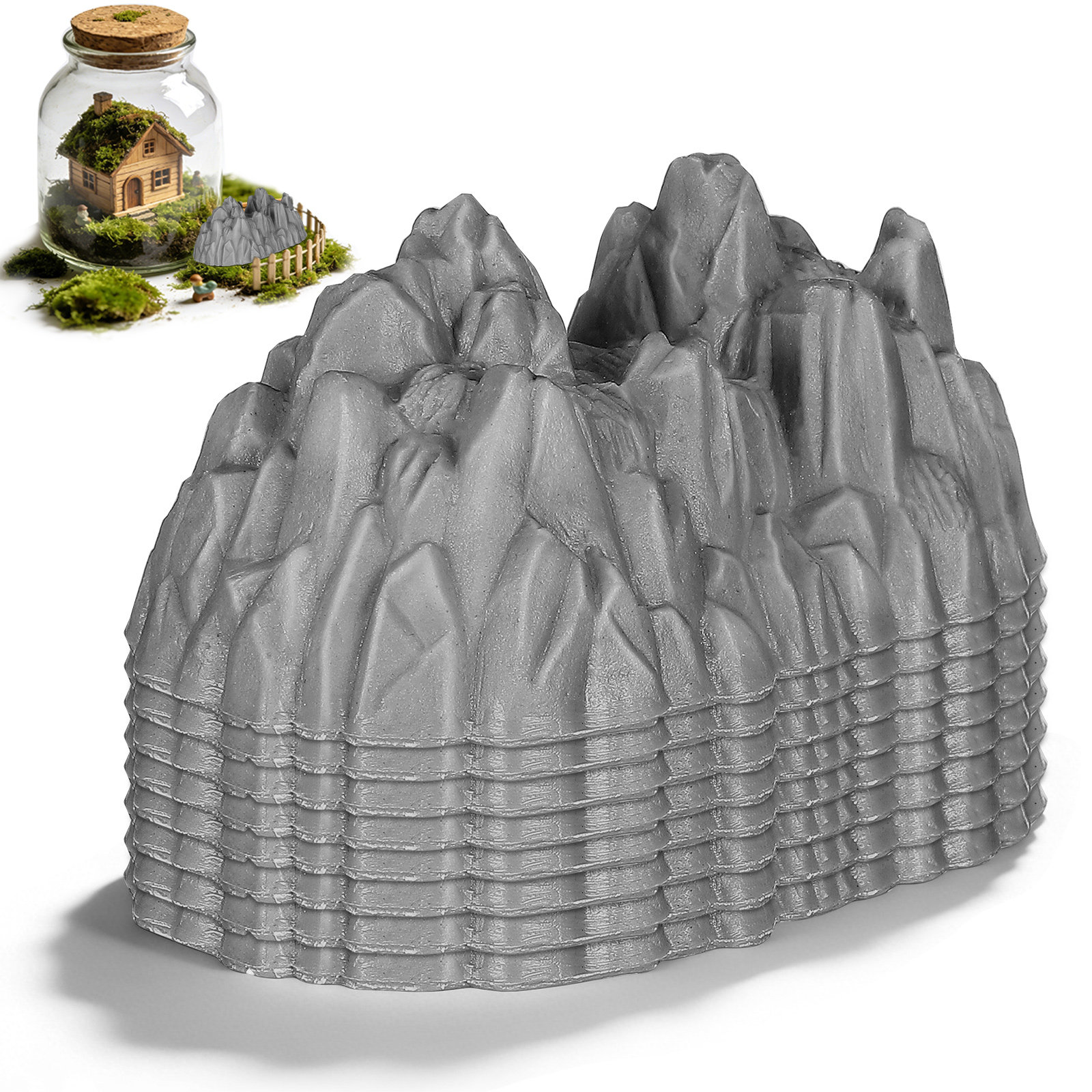 Bonsai Garden Mini - 20 stuks mini rotsjes plastic rotsen