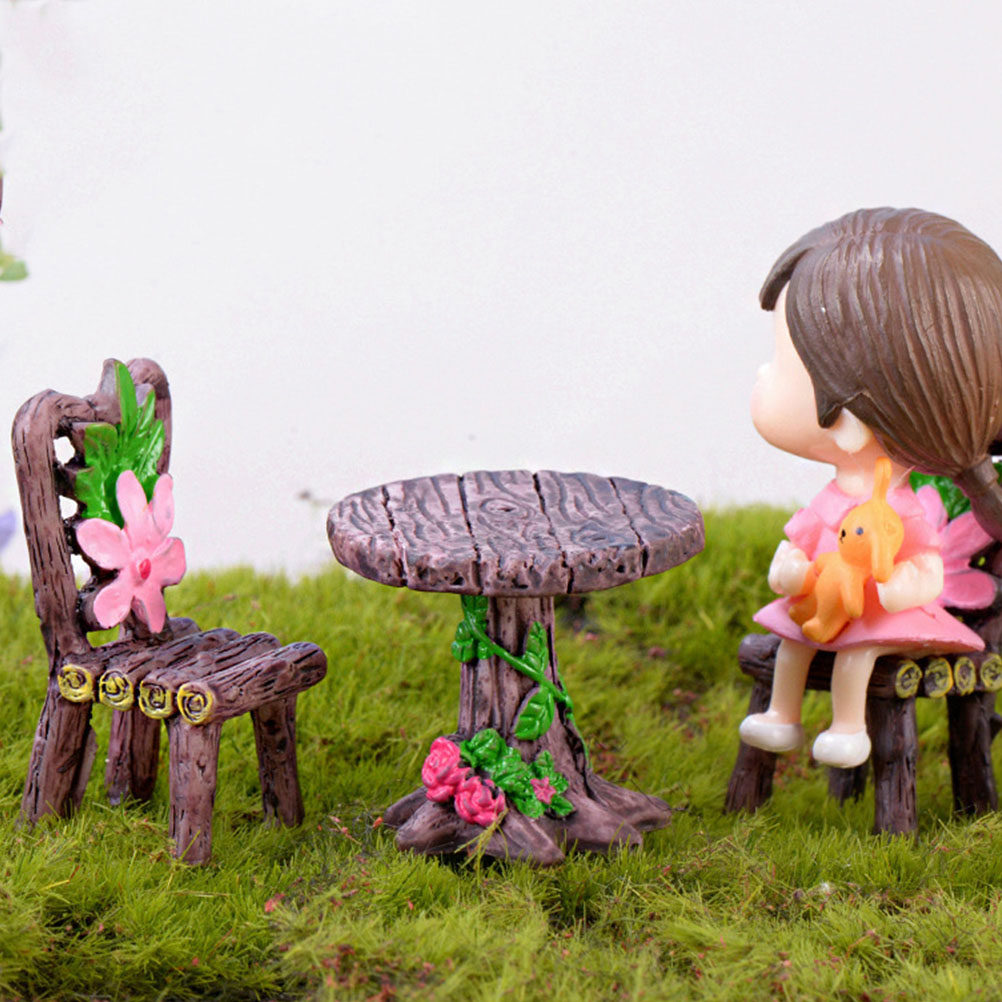 Bonsai Garden Mini - 5 sets mini hars miniatuur stoel-
