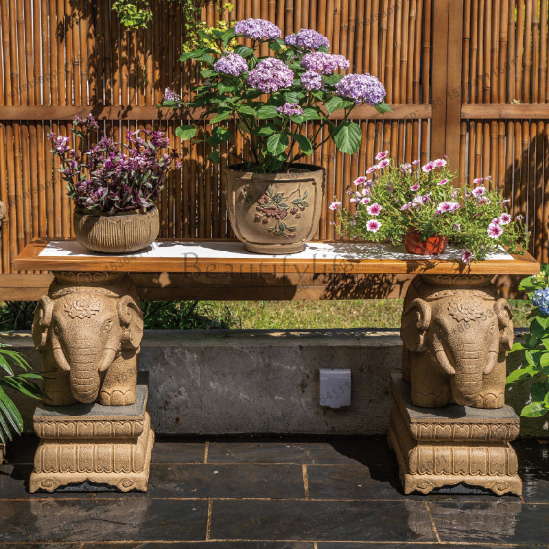 Terras tuinindeling teak buite - Bonsai Garden Layout recensie en prijs