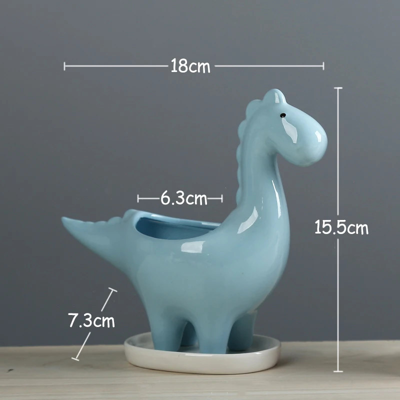 Keramische cartoon dinosaurus  - Japanese Garden Bonsai recensie en prijs