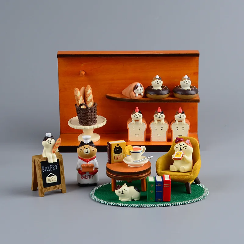 Zakka Stijl Cartoon Kat Brood  - Bonsai Garden In Japan recensie en prijs