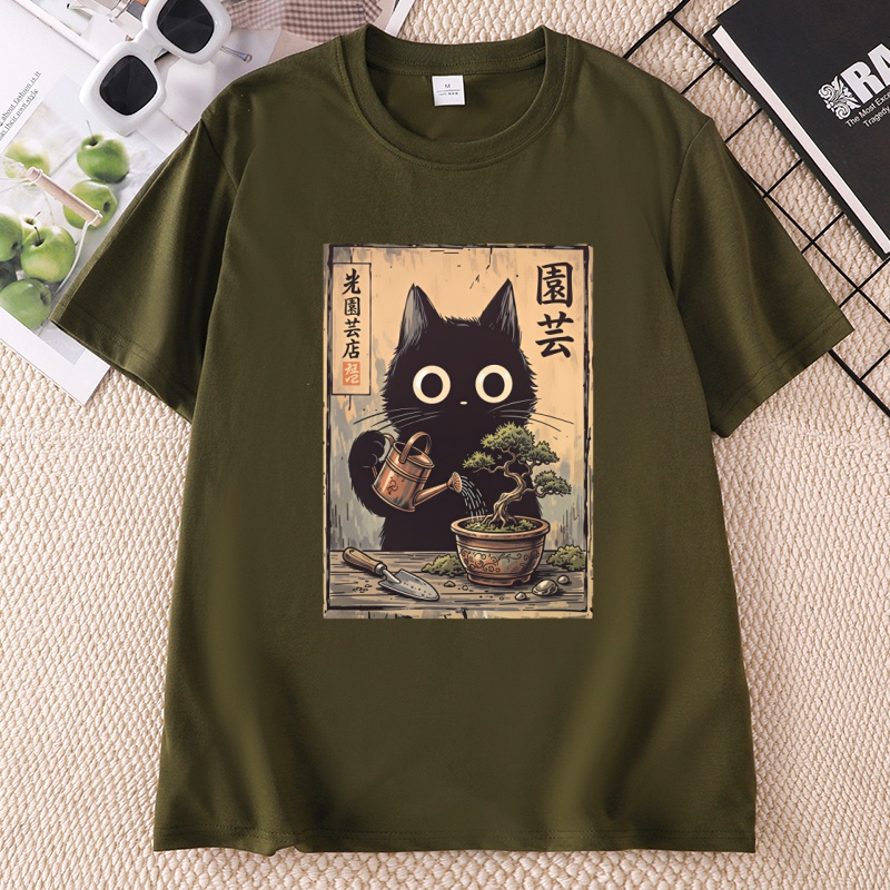 Bonsai Zwarte Kat T-shirt Japa - Bonsai Garden China recensie en prijs