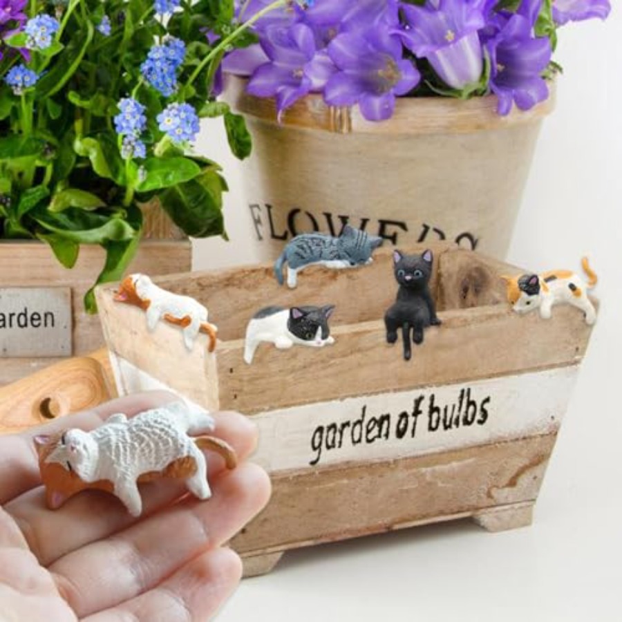 Miniatuur schattige kattenfigu - Bonsai Garden In Japan recensie en prijs