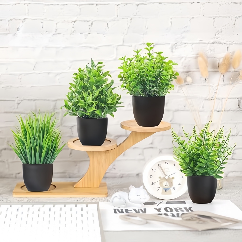 4 stks/set Mini Kunstplanten I - Bonsai Garden Mini recensie en prijs