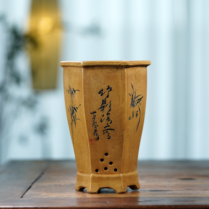 Keramische zeshoekige bonsaipo - Bonsai Garden China recensie en prijs